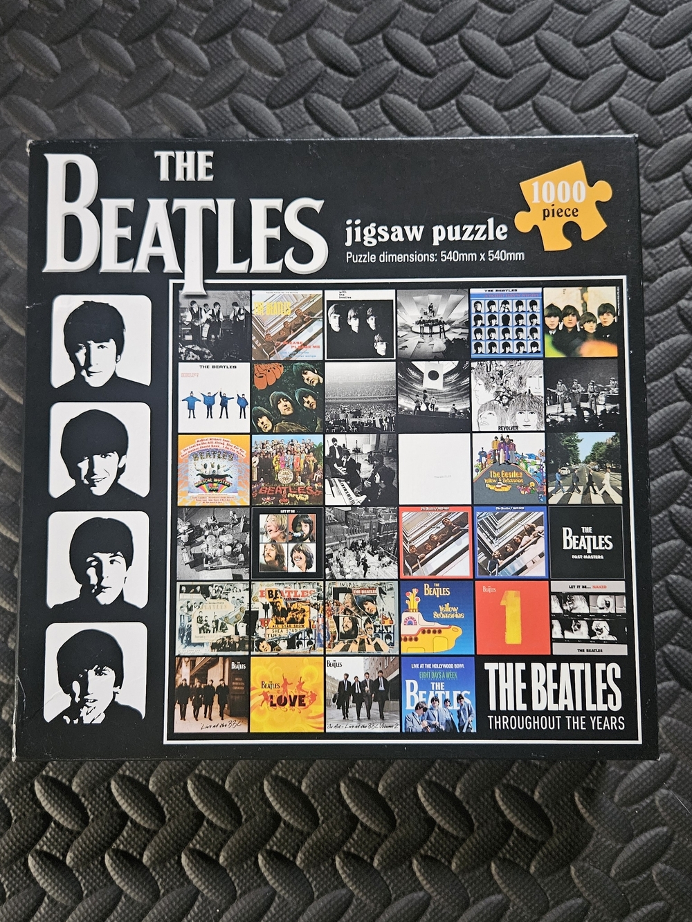 The Beatles Black and White Album Collage Wall Art